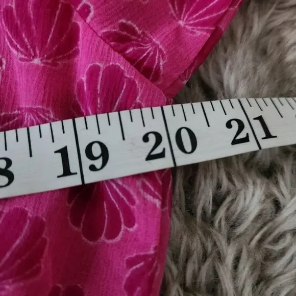 Free People Silver Honey Mini Wrap Dress Shell Print Berry Combo Pink Size Large - Picture 12 of 14